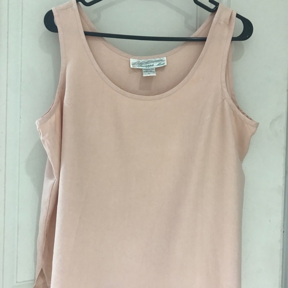 Pineapple Moon Tank Top 100% Silk